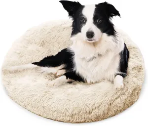 Active Pets Large Dog Bed, Calming Orthopedic Pet Bedding for Anxiety Relief, Joint Support & Comfort, Washable Dog Furniture, M 45lbs, Beige