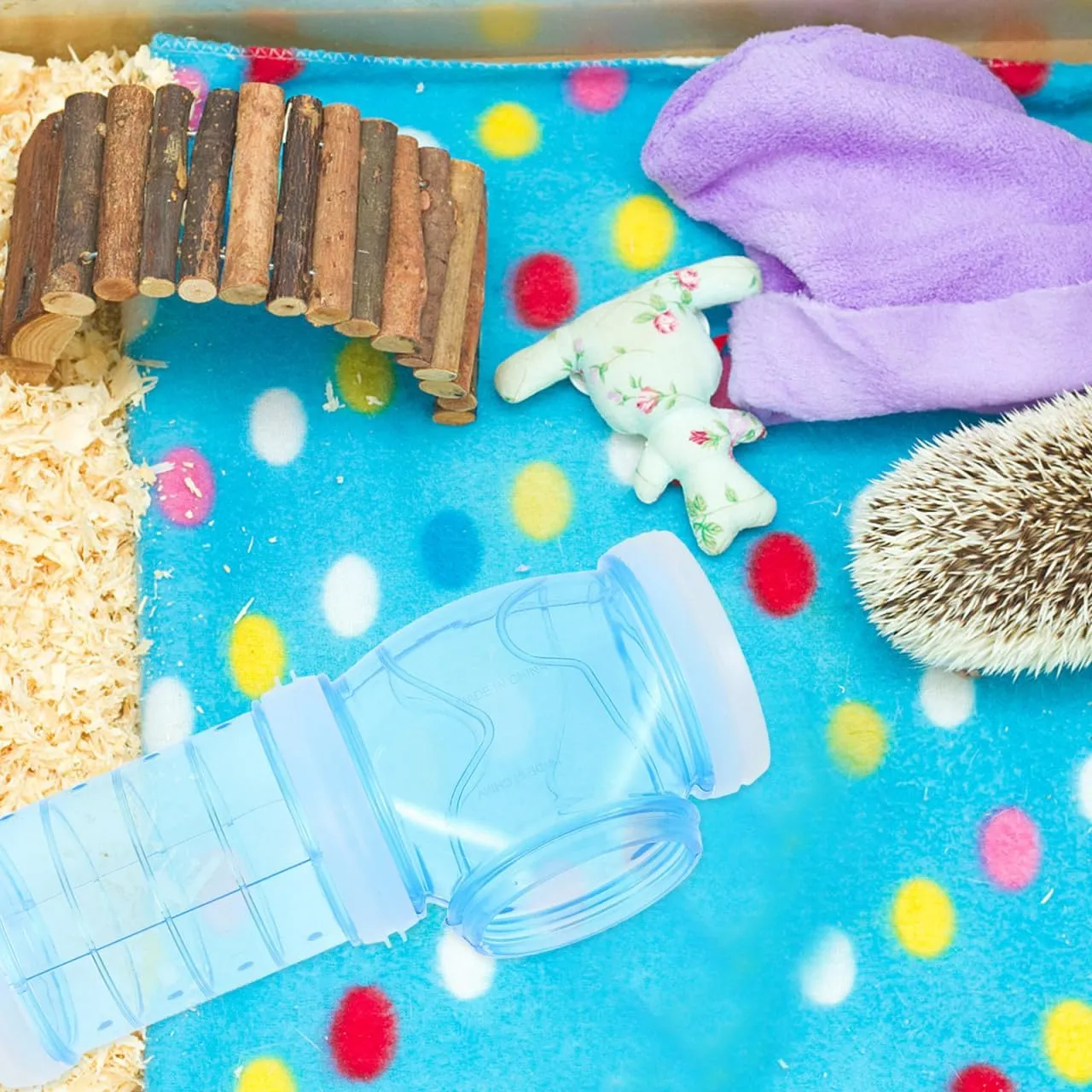 Balacoo Hamster Maze Pipe: Hamster Tunnel Toys Cage Cave Hut Pet Tubes Hideout Tunnels Transparent Plastic Guinea External for Mouse Dwarf, Small Animals