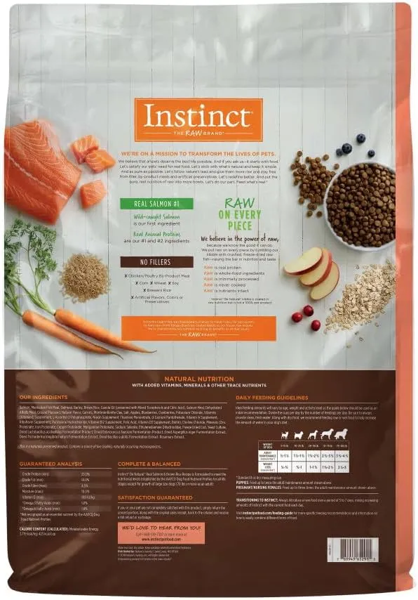 Be Natural Salmon & Brown Rice Dry Dog Food, 24 lb. Bag