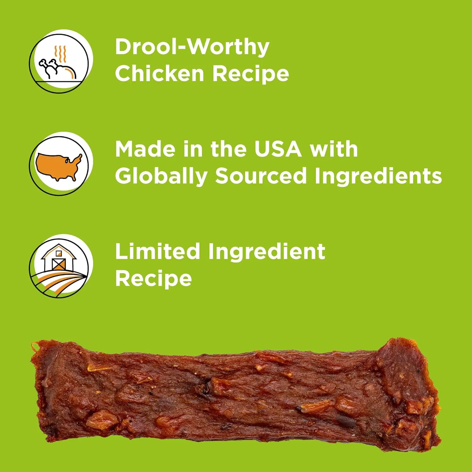 BIXBI Skin & Coat Support Chicken Jerky Dog Treats, 12 oz - USA Made Grain Free Dog Treats - Antioxidant Rich to Support Shiny, Full Bodied Coats - High in Protein, Whole Food Nutrition, No Fillers