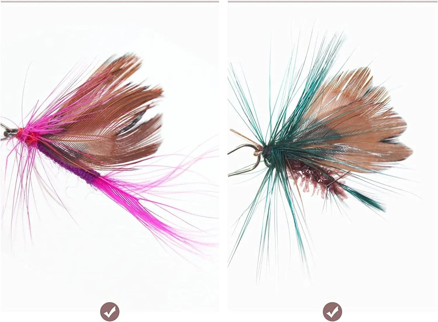 Cat Insect Feather Toys Replacement Cat Toy Wand Refills, 10 Pieces Mini Insect Cat Toy Feathers Refill, Interactive Cat Teaser Wand Attachments, with Bell