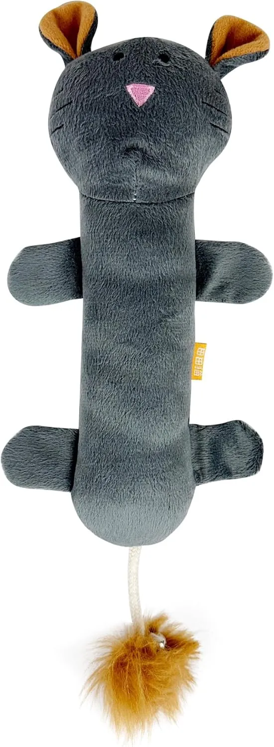 Catnip Silvervine Matatabi Pillow for Cats, Kicker Toy, Large Size Cat Plush Toy (Mouse)