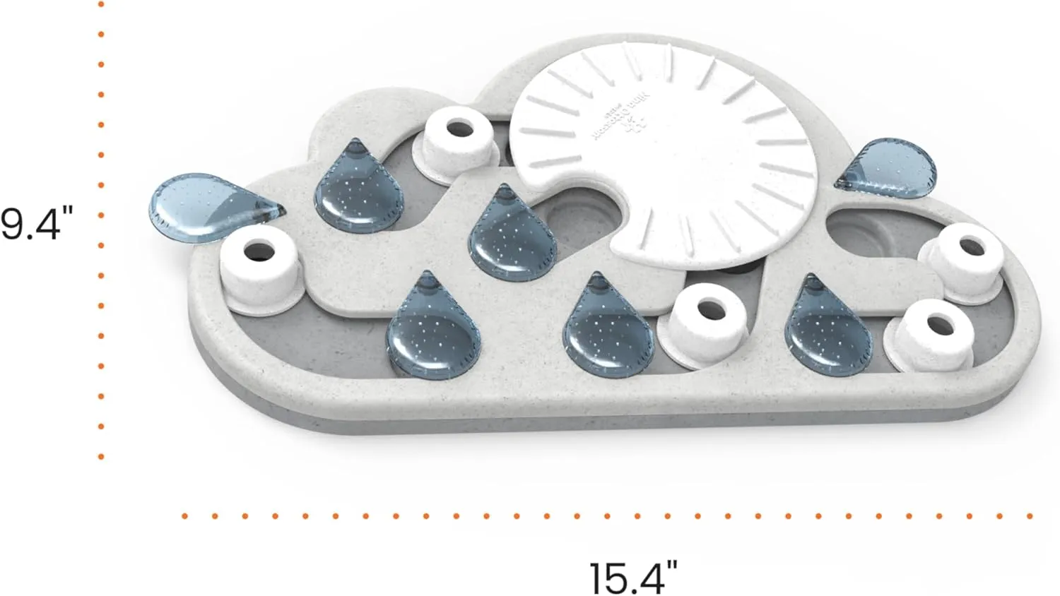 Catstages Rainy Day Puzzle & Play, Interactive Treat Puzzle Cat Toy, Gray