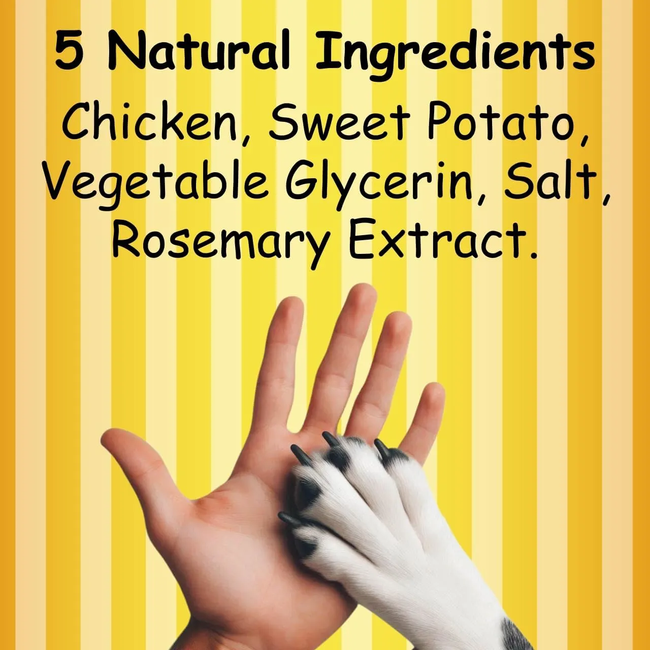Chicken and Sweet Potato Dog Treats, Soft Chicken Jerky for Small and Large Breeds, Naturally Healthy, Made in The USA (5 oz)