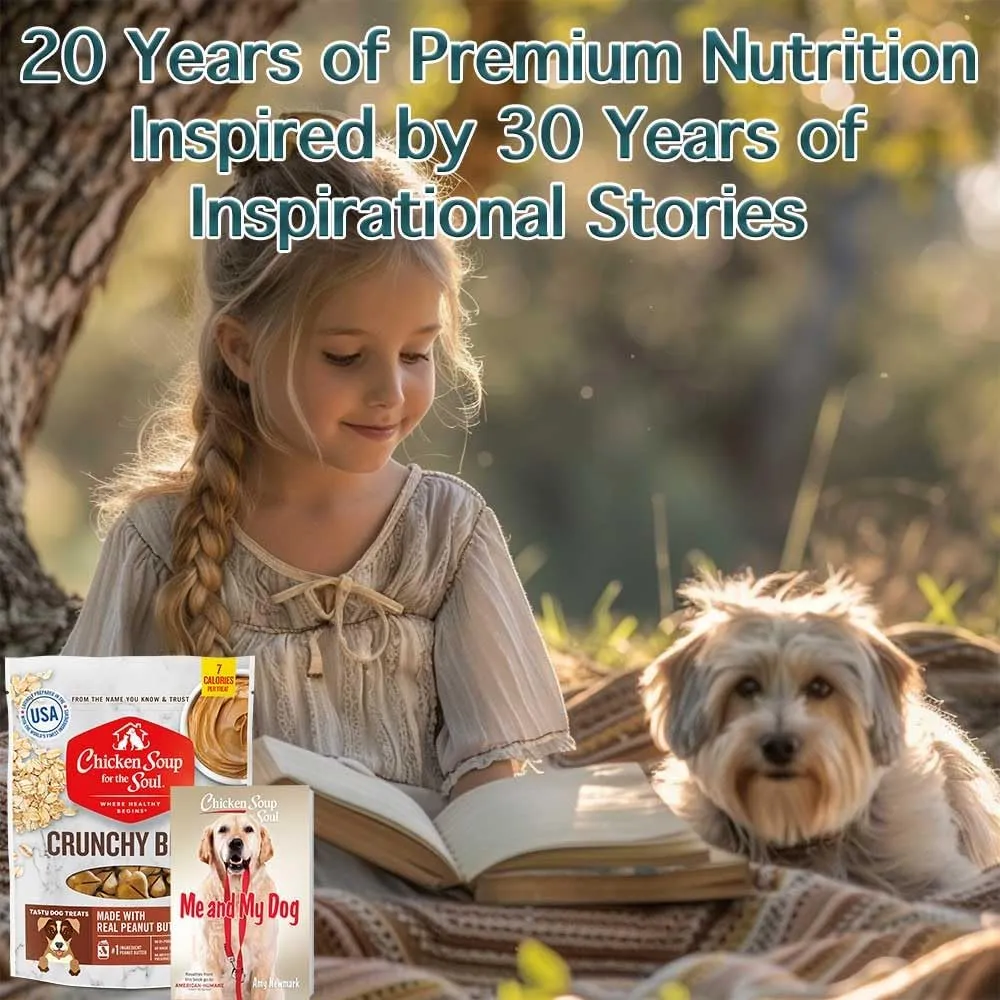 Chicken Soup For The Soul Crunchy Bites Dog Treats, Bacon & Cheese, 12 Ounce Bag | Soy, Corn & Wheat Free, No Artificial Flavors or Preservatives