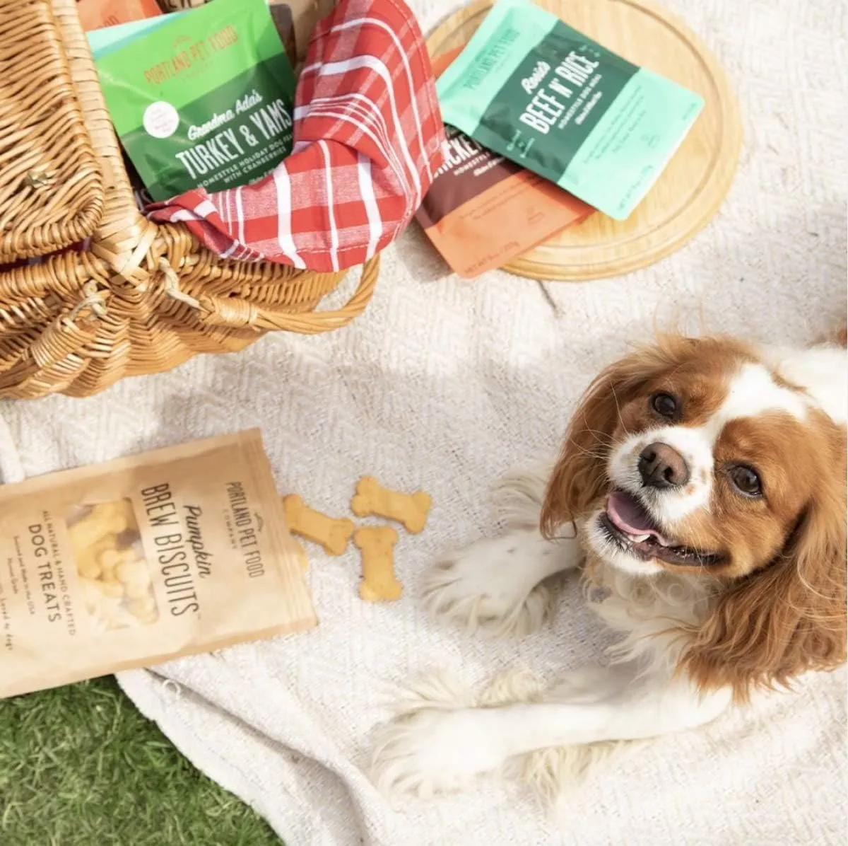 CRAFTED BY HUMANS LOVED BY DOGS Portland Pet Food Company Bacon Brew Biscuit Dog Treats (1 Pack, 5 oz Bag)  All Natural, Human-Grade, USA-Sourced and Made