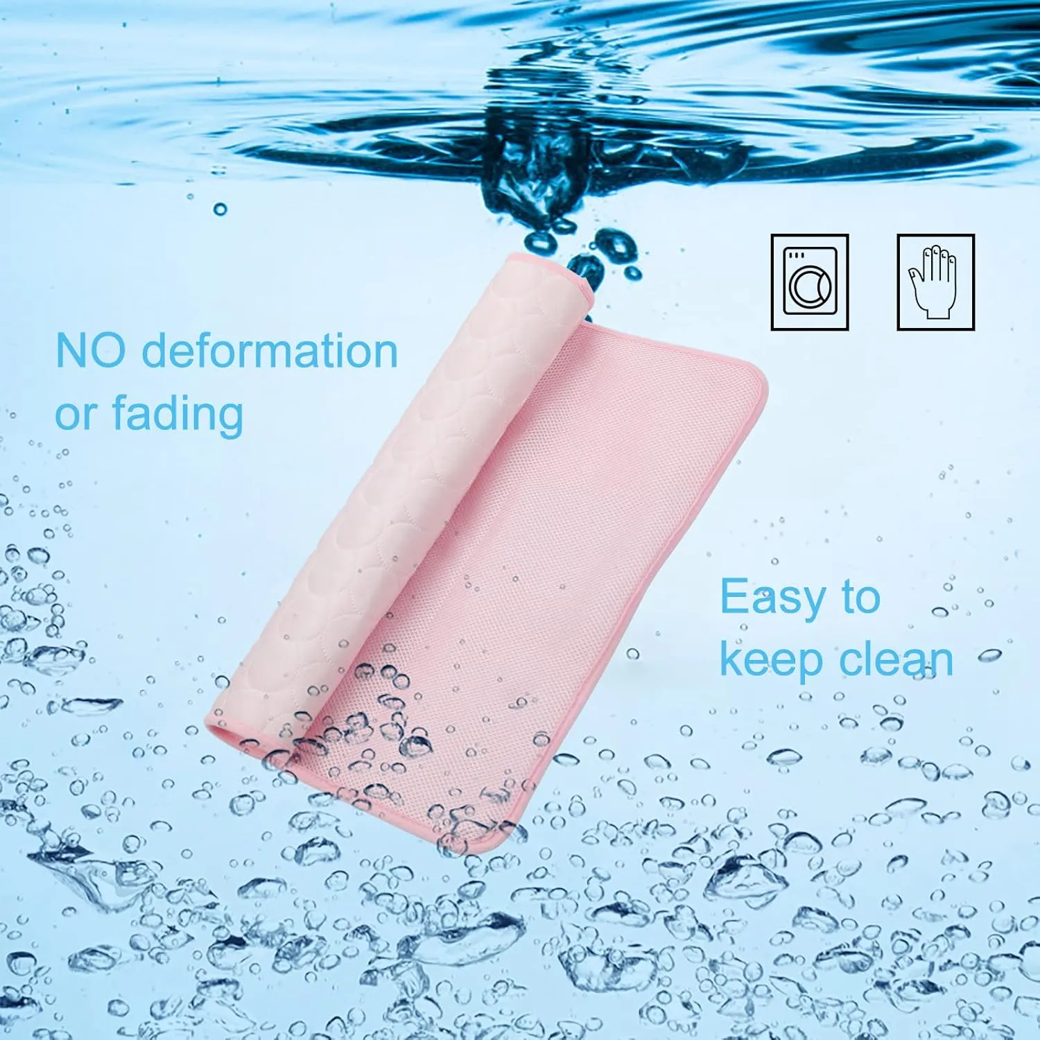 Dog Cooling Mat Large Cooling Pad Summer Pet Bed for Dogs Cats Kennel Pad Breathable Pet Self Cooling Blanket Dog Crate Sleep Mat Machine Washable