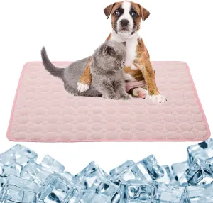 Dog Cooling Mat Large Cooling Pad Summer Pet Bed for Dogs Cats Kennel Pad Breathable Pet Self Cooling Blanket Dog Crate Sleep Mat Machine Washable