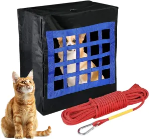 Emergency Escape Bag for Pets - Rope 50ft Included - Safety Equipment Carrier - Rapid Rescue Bag for Pets Animals- Fire Evacuation Device Backpack