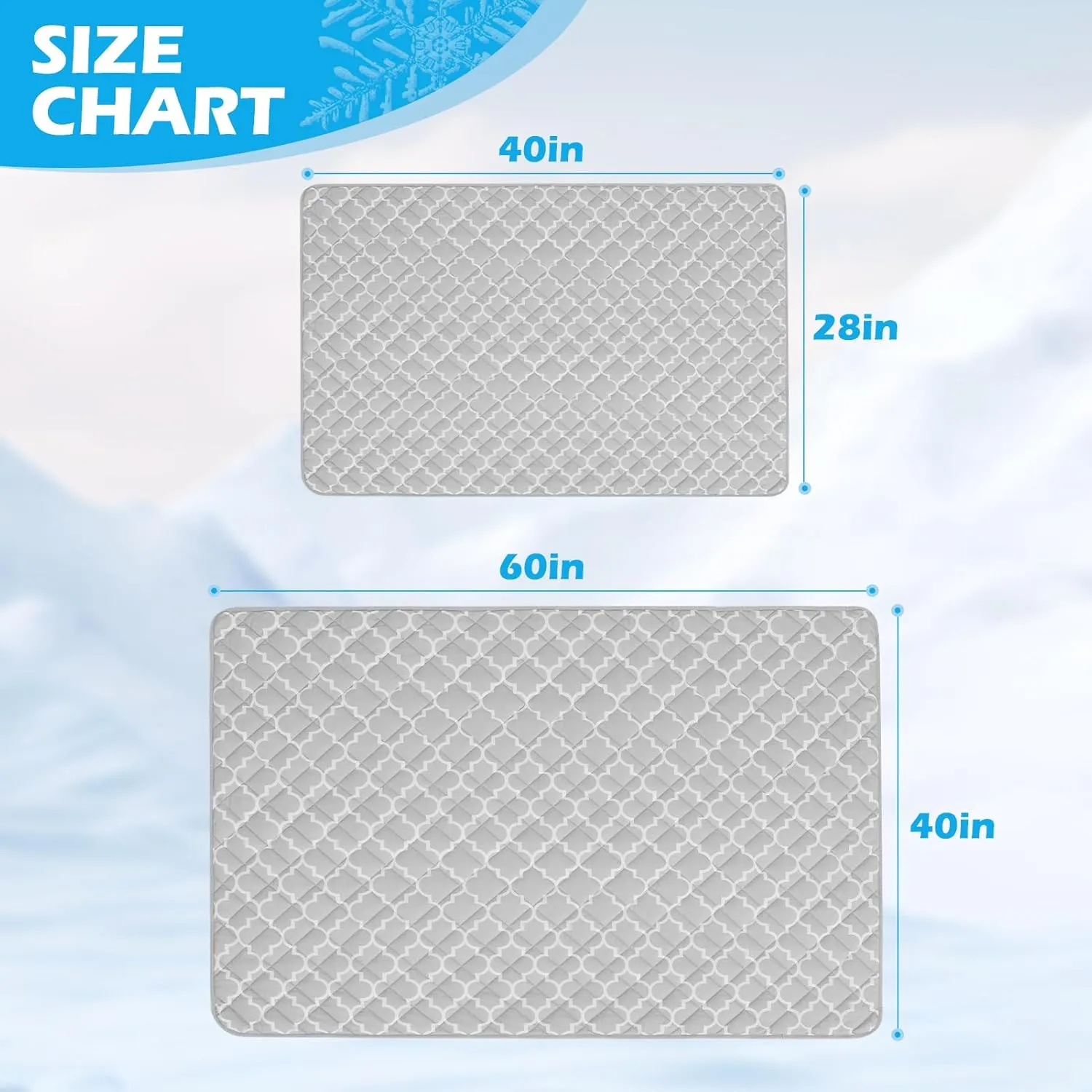 EXPAWLORER Dog Cooling Blanket - Washable Dog Cooling Throw Blanket,Soft Lightweight Cooling Mat for Bed Cover, Extra Large Summer Soft Pet Pad for Large Dogs Puppy Cat