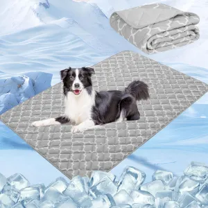 EXPAWLORER Dog Cooling Blanket - Washable Dog Cooling Throw Blanket,Soft Lightweight Cooling Mat for Bed Cover, Extra Large Summer Soft Pet Pad for Large Dogs Puppy Cat