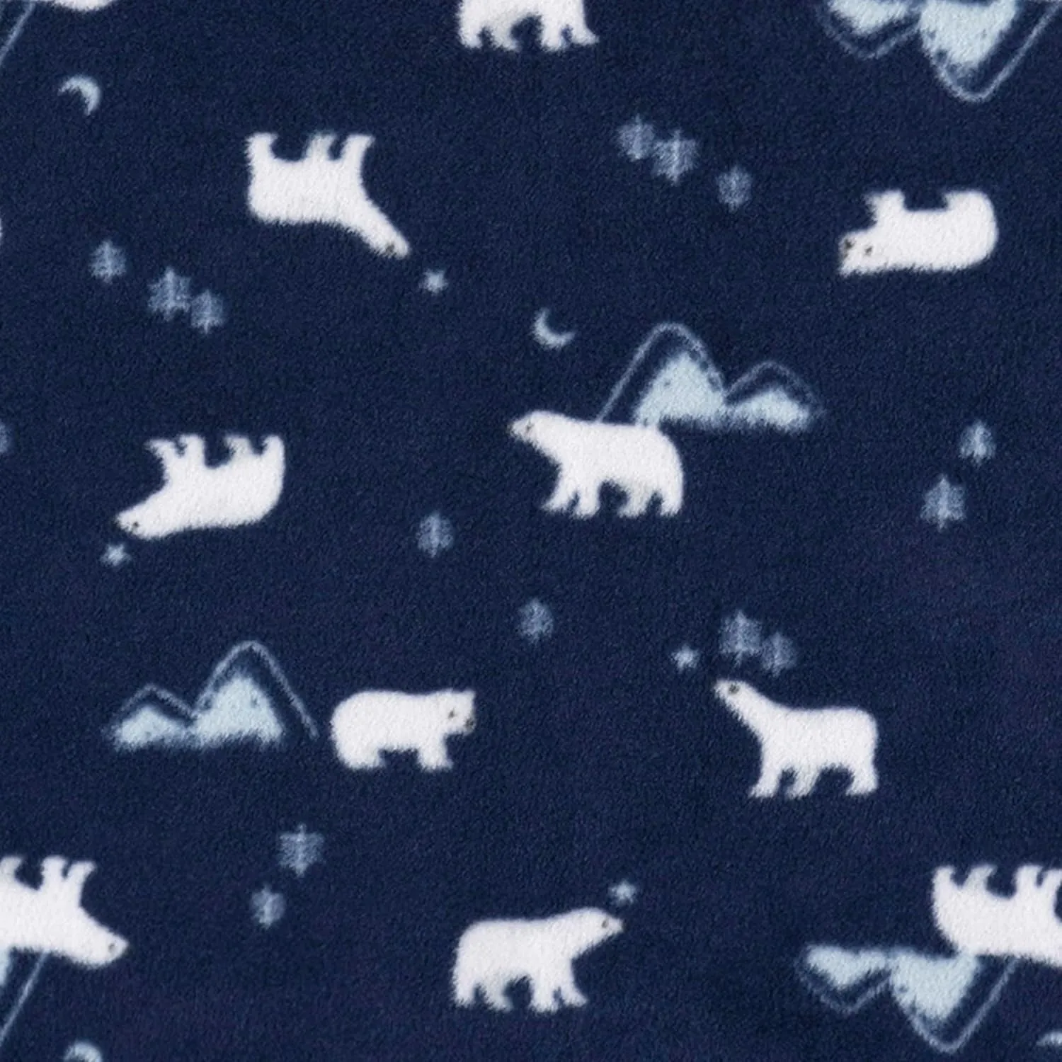 Gerber Baby Unisex Fleece Wearable Blanket, Polar Bears, 0-6 Months