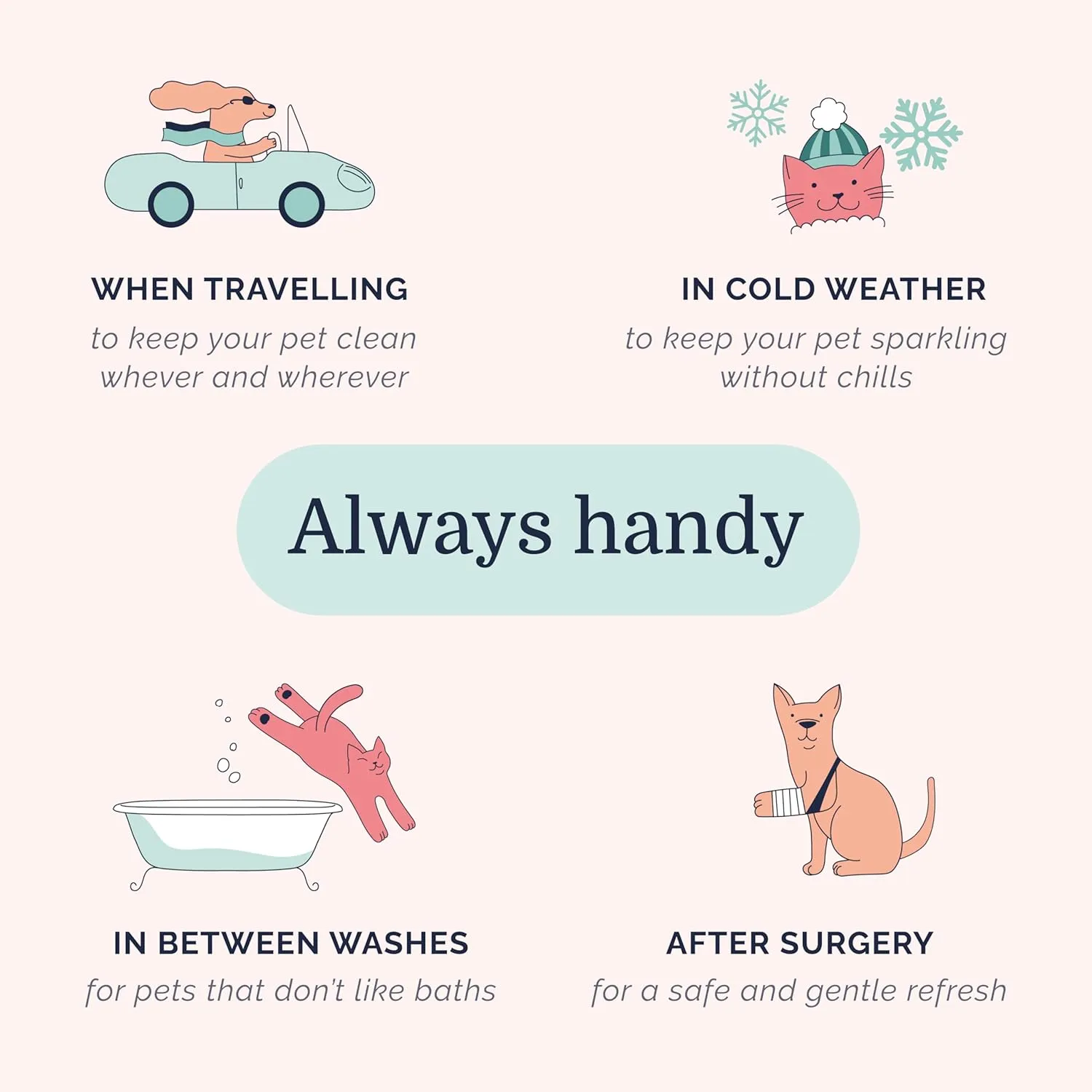 Hepper Waterless No Rinse Dry Shampoo for Dogs, Cats, and Other Pets. Dry Shampoo Foam in Only One Pump. No Rinse, No Bath, No Fuss Just Brush. Dog/Cat Wash for The Difficult Dirty Pet