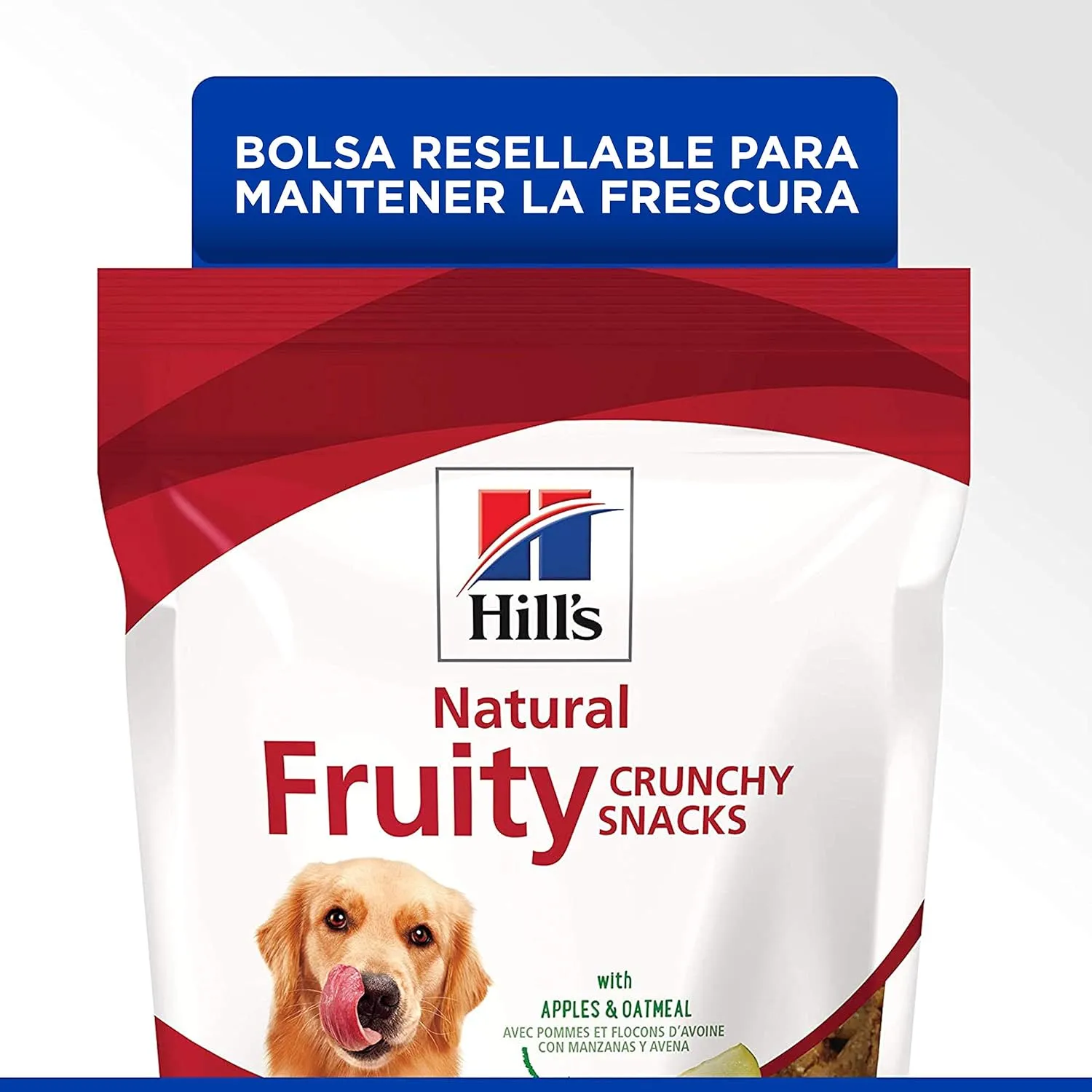 Hill's Natural Fruity Crunchy Snacks, All Life Stages, Great Taste, Dog Treats, Apples & Oatmeal , 8 oz Bag