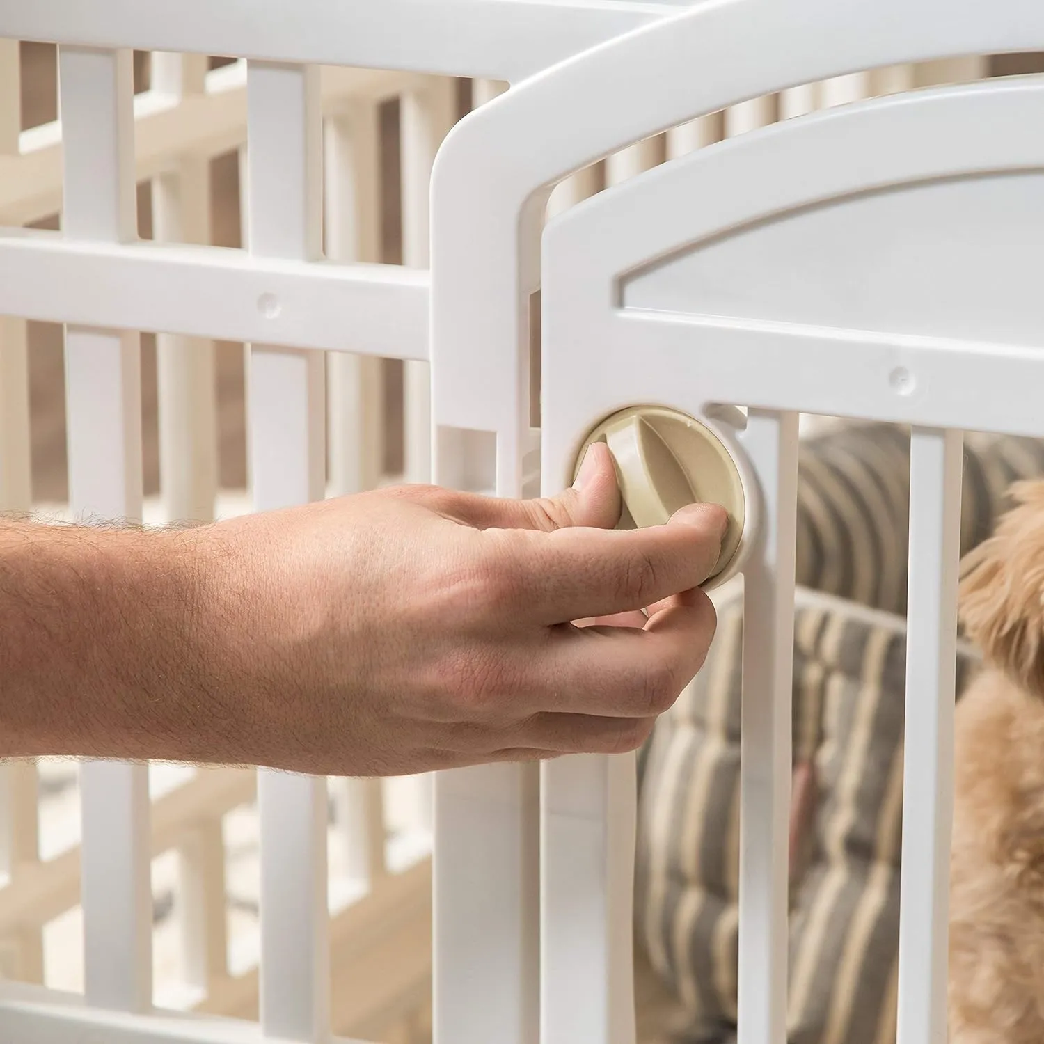 IRIS USA 24 4-Panel Playpens for Dog, Puppy, Black and White Set