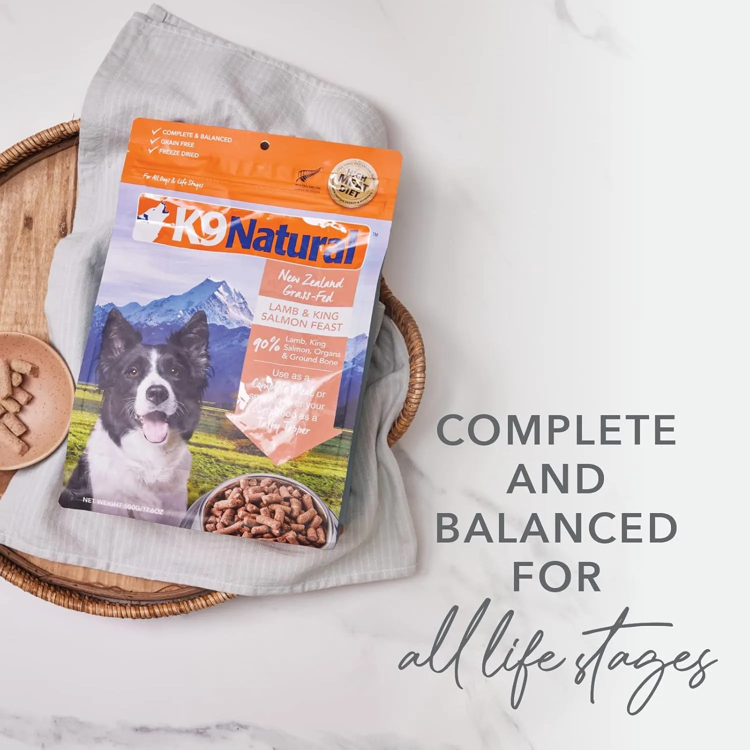 K9 Natural - Grain Free Freeze Dried Dog Food - Lamb, 1.1lb