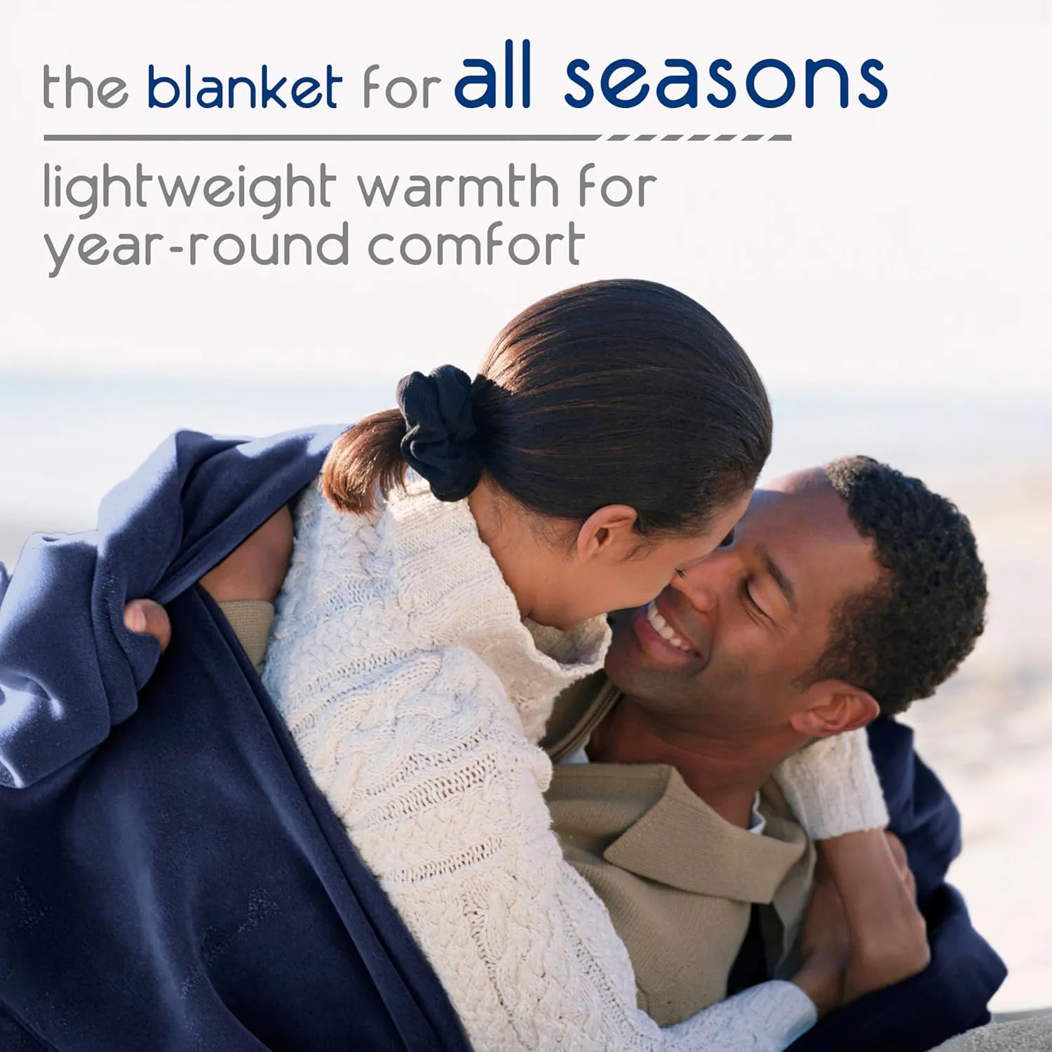 King Throw Blanket | Original Blanket | Snuggle-Ready | Durable Machine Washable Pet Friendly | All-Season Comfort | Layering Bed Sofa Blanket | Blanket for Bed | Cozy Throw Blanket | Navy