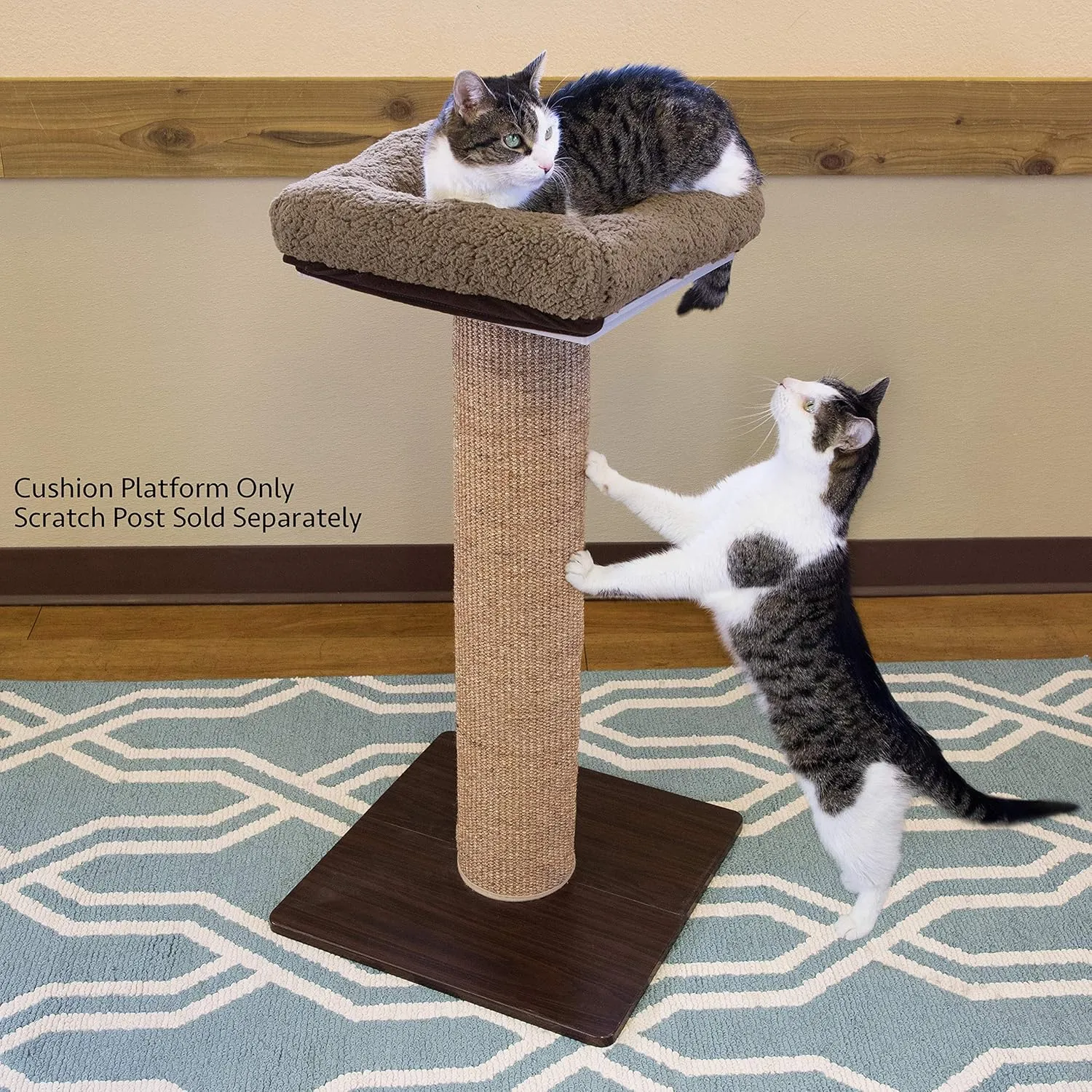Kitty City Sisal Post Scratcher, Perch Platform