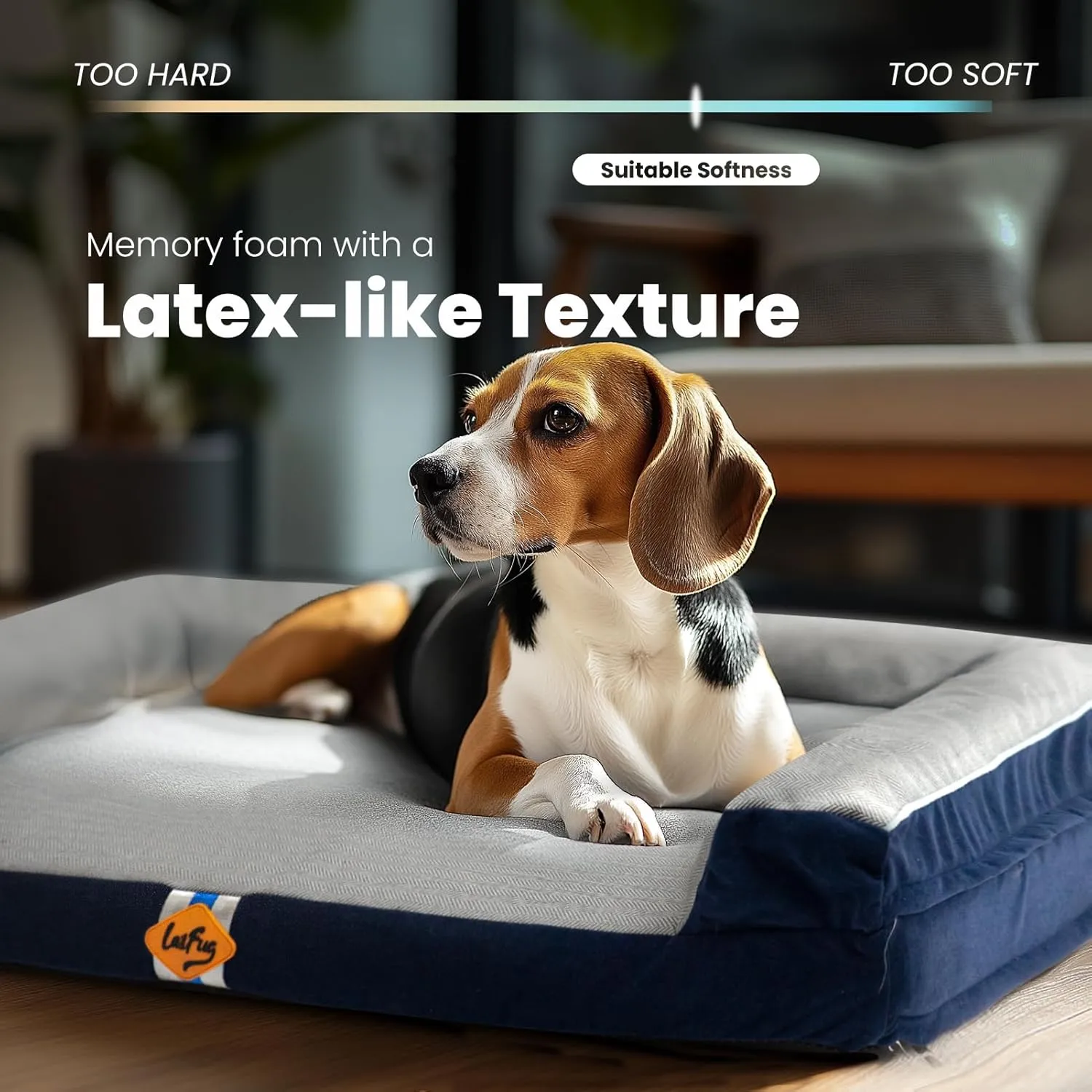 Laifug Dog Beds for Large Dogs, Orthopedic Dog Bed for Medium Large Dogs,Big Waterproof Couch Dog Pet Bed with Removable Washable Cover