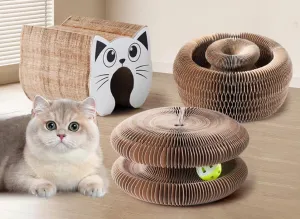 Magic Organ Cat Scratcher Board Cat Ball Adventure The Ultimate Interactive Mental & Physical Exercise for Indoor Cats Toy