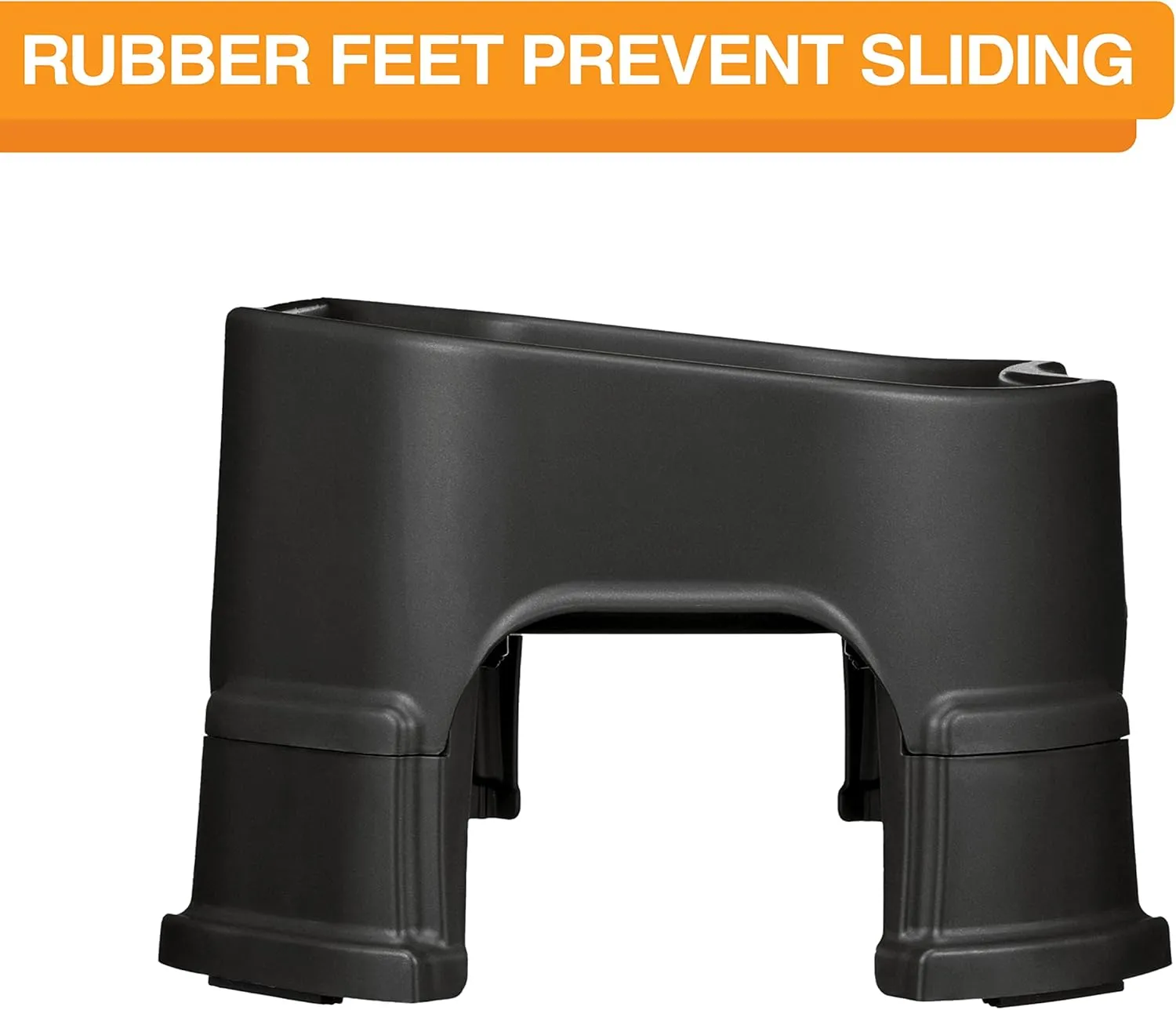 Neater Pet Brands Big Bowl with Leg Extensions Huge Jumbo Trough Style Dog Pet Water Dish (1.25 Gallons, Midnight Black)