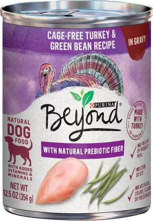Purina Beyond Turkey and Green Bean in Gravy Natural Grain Free Wet Dog Food with Added Vitamins and Minerals - (Pack of 12) 12.5 oz. Cans