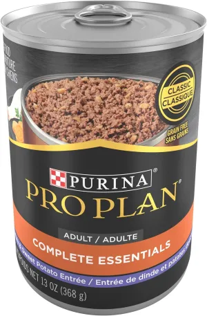 Purina Pro Plan Dog Food, Grain Free Wet Classic Turkey and Sweet Potato Entre - (Pack of 12) 13 oz. Cans