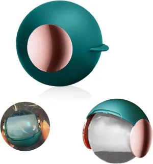 Reusable Gel Lint Roller Ball, Sticky Washable lint Roller Portable Small Dog Cat Pet Hair Lint Remover Tool for Clothes, Pocket Traveling Essentials (Green Gold)