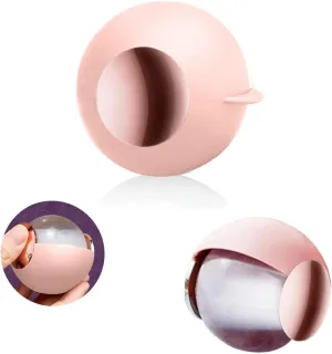 Reusable Lint Roller Ball, Sticky Washable lint Roller Portable Travel Dog Cat Pet Hair Lint Remover Tool for Clothes Purse Bag Traveling Essentials (Pink Gold)