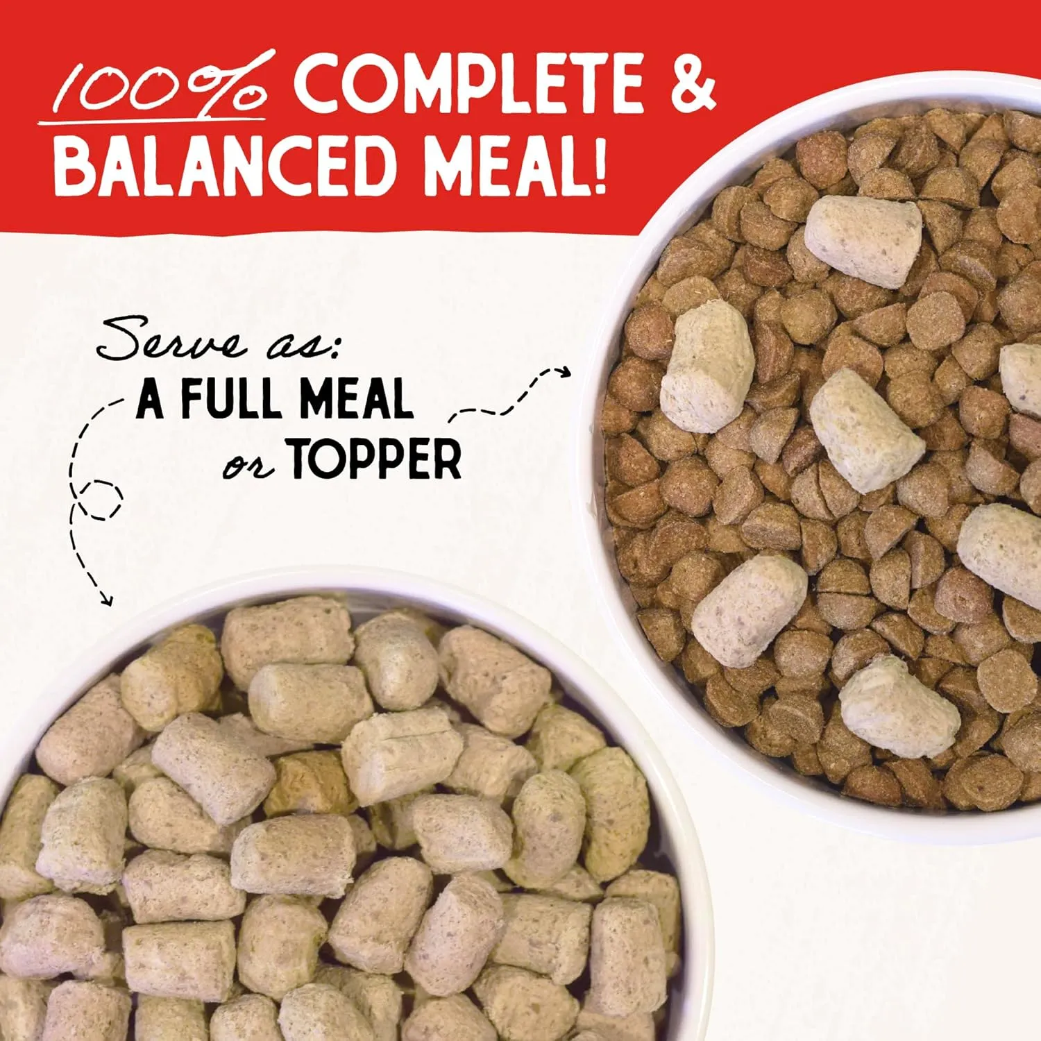 Stella & Chewy's Freeze-Dried Raw Beef Meal Mixers- Dog Food Topper and Mixer - Made with 95% Grass-Fed Beef, Organs & Bone - Perfect for Picky Eaters - Grain-Free - 8 oz