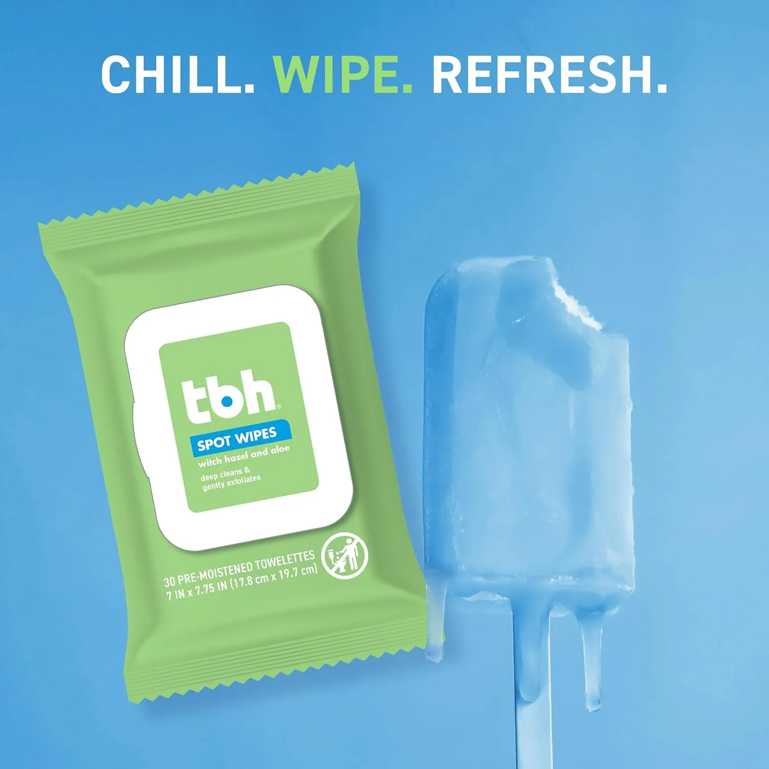 TBH Kids Spot Foam Face Cleansing Wipes  Gentle Daily Skincare for Preteens & Teens with Oily, Dry & Sensitive Skin  Salicylic Acid & Witch Hazel  Paraben-Free & Dermatologist-Approved