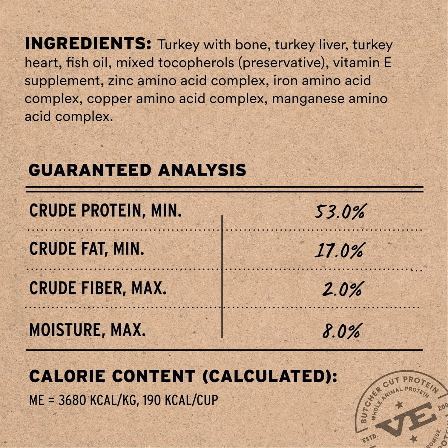 Vital Essentials Freeze-Dried Raw Turkey Entree & Mixer Cat Food Crunchy Nibs, 12 oz