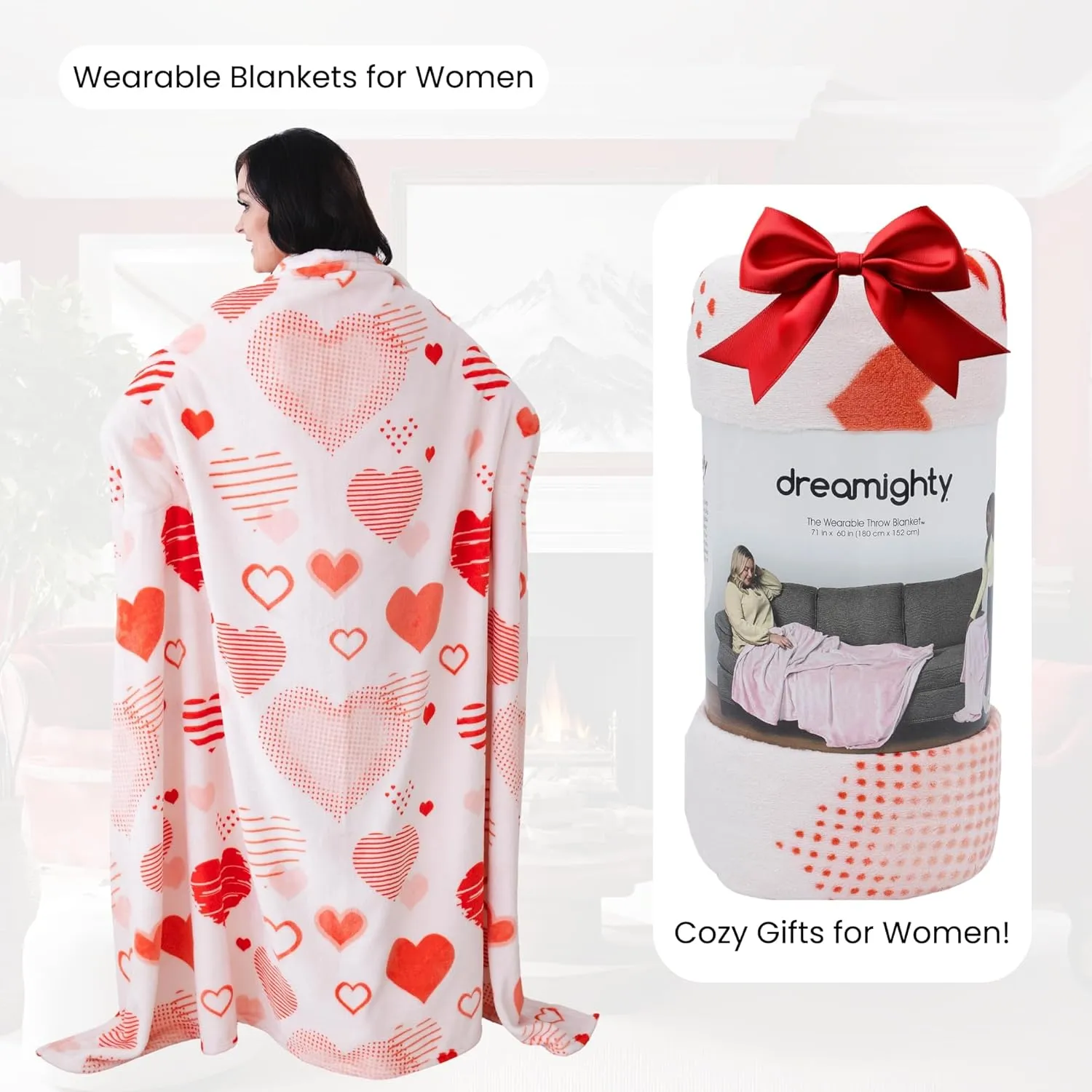 Wearable Blankets for Women - Mothers Day Gifts for Mom - Adult Wearable Blanket Men, Birthday Gifts for Women
