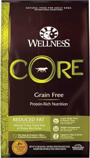 Wellness CORE Natural Grain Free Reduced Fat Dry Dog Food, 24 lbs.