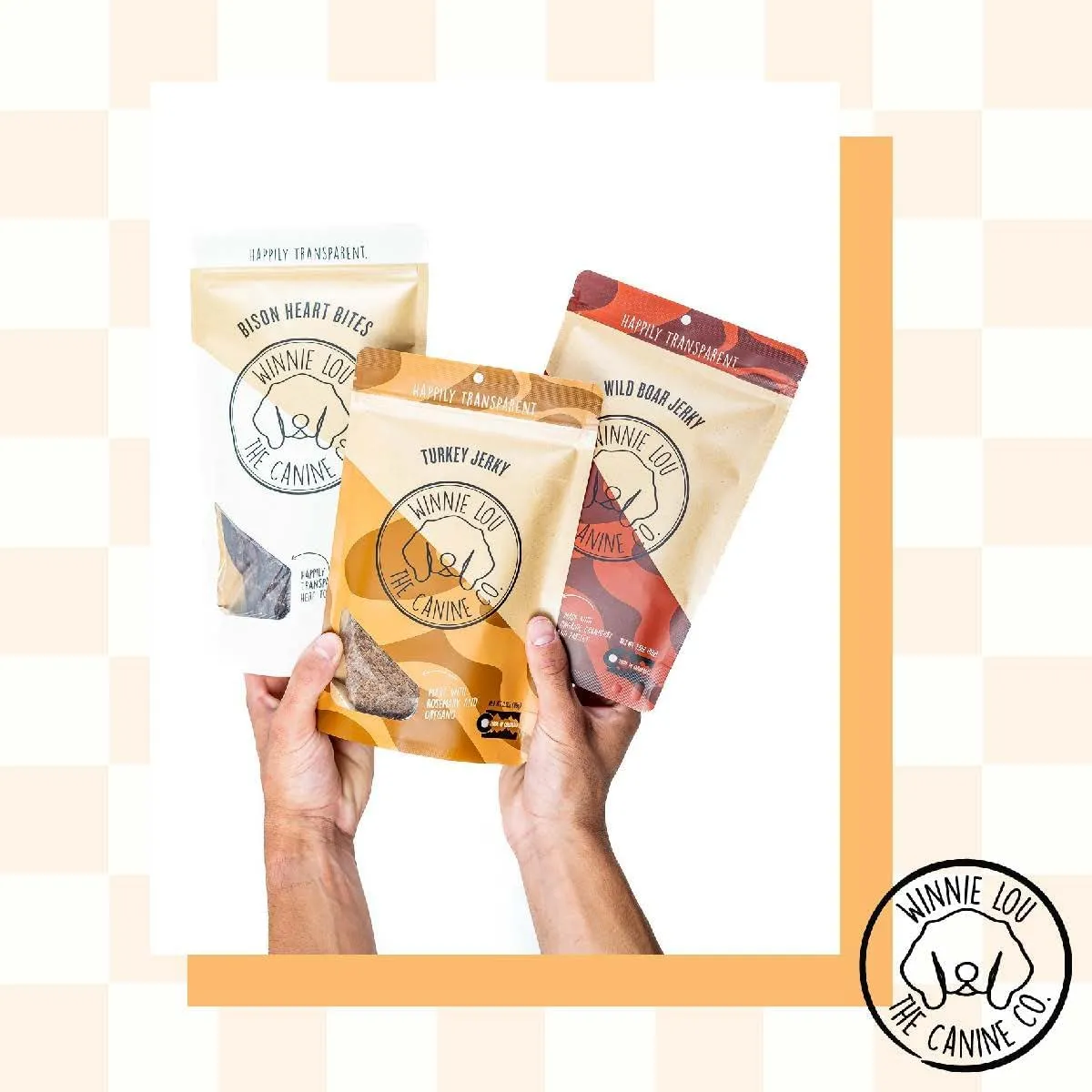 Winnie Lou Organic Turkey Jerky Dog Treats - Human Grade, All Natural, Healthy, Made in USA (2 Pack)