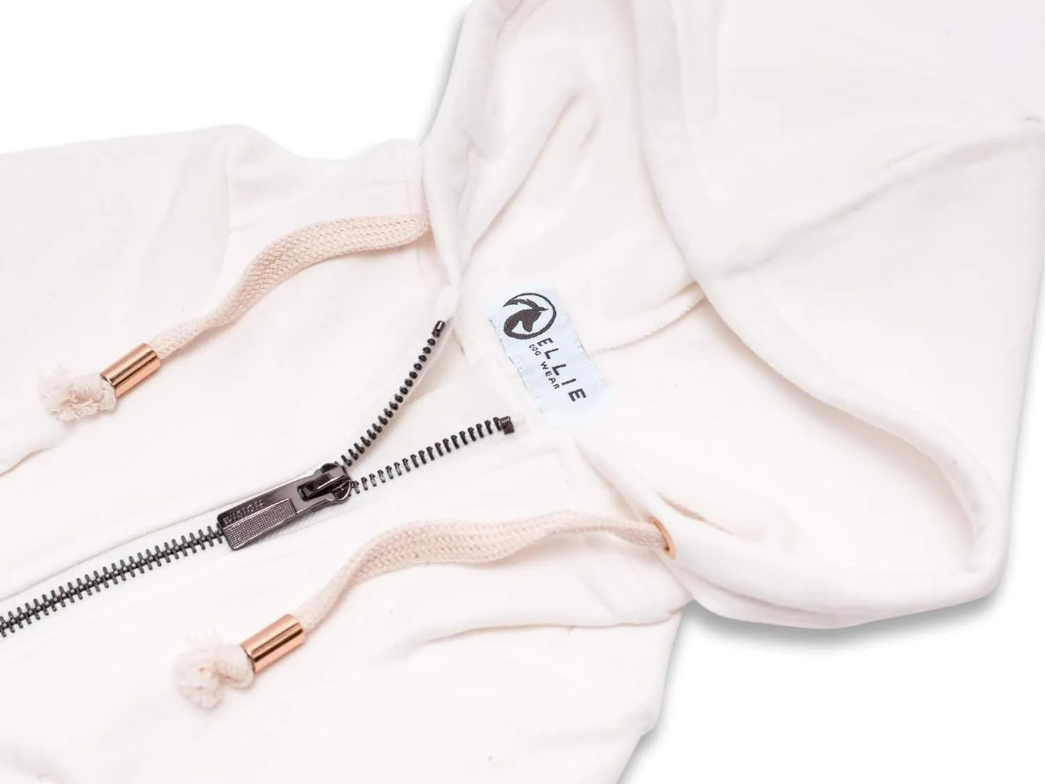 Zip Up Adventure Dog Hoodie with Hook & Loop Pockets and Adjustable Drawstring Hood - XXS to XXL - Multiple Colors - Comfortable & Versatile Dog Hoodies (White, XS)